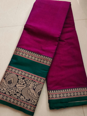 Majestic Peacock Border Narayanpet Saree