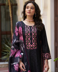 Black Beauty Vibrant Digital Printed Kurta Set